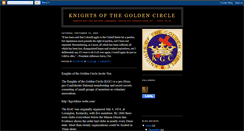 Desktop Screenshot of knightsofthegoldencircle.blogspot.com