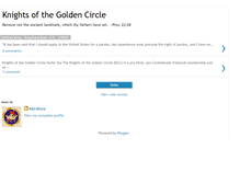 Tablet Screenshot of knightsofthegoldencircle.blogspot.com