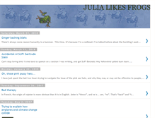 Tablet Screenshot of julialikesfrogs.blogspot.com