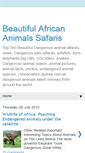 Mobile Screenshot of animals-safaris.blogspot.com