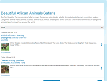Tablet Screenshot of animals-safaris.blogspot.com