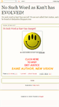 Mobile Screenshot of nosuchwordaskant.blogspot.com