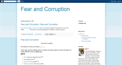 Desktop Screenshot of fearandcorruption.blogspot.com