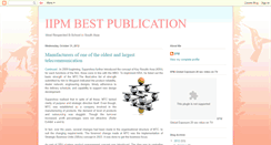 Desktop Screenshot of iipm-best.blogspot.com