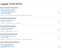 Tablet Screenshot of luggage-travel-duffles.blogspot.com