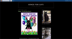 Desktop Screenshot of gonzoforcats.blogspot.com