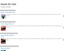 Tablet Screenshot of gonzoforcats.blogspot.com