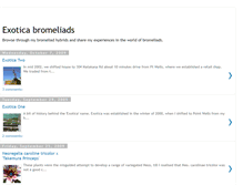Tablet Screenshot of exoticabromeliads.blogspot.com