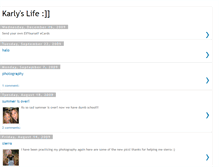 Tablet Screenshot of karlyslife.blogspot.com