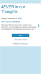 Mobile Screenshot of 4everinourthoughts.blogspot.com