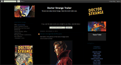 Desktop Screenshot of doctor-strange-movie-trailer.blogspot.com