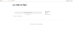 Desktop Screenshot of lavidaenbyn.blogspot.com