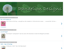 Tablet Screenshot of dandeliondesigns.blogspot.com