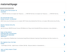 Tablet Screenshot of matematikpage.blogspot.com