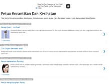 Tablet Screenshot of petua-hidup-sihat.blogspot.com