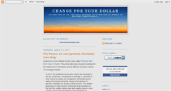 Desktop Screenshot of changeforyourdollar.blogspot.com