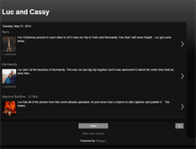 Tablet Screenshot of lucandcassy.blogspot.com
