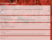 Tablet Screenshot of littlerosecreates.blogspot.com
