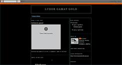 Desktop Screenshot of luxorgamatgold.blogspot.com