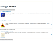 Tablet Screenshot of ilviaggioperfetto.blogspot.com