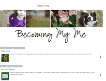 Tablet Screenshot of becomingmyme.blogspot.com