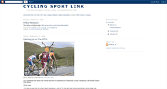 Desktop Screenshot of cyclingsportlink.blogspot.com