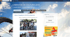 Desktop Screenshot of caminhosdecultura2010.blogspot.com