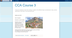 Desktop Screenshot of ccacourse3.blogspot.com