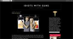Desktop Screenshot of idiotswithguns.blogspot.com