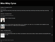 Tablet Screenshot of miss-miley-cyrus-blog.blogspot.com