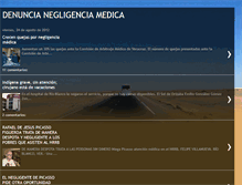 Tablet Screenshot of denuncianegligenciamedica.blogspot.com