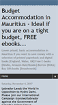 Mobile Screenshot of budgetaccommodationmauritius.blogspot.com
