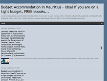 Tablet Screenshot of budgetaccommodationmauritius.blogspot.com