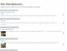 Tablet Screenshot of missviolabookworm.blogspot.com