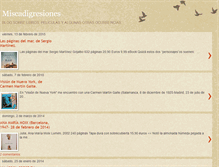Tablet Screenshot of miscadigresiones.blogspot.com