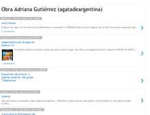 Tablet Screenshot of obraadrianagutierrez.blogspot.com