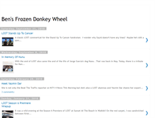 Tablet Screenshot of bensfrozendonkeywheel.blogspot.com