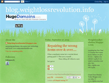 Tablet Screenshot of blogweightlossrevolution.blogspot.com