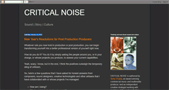 Desktop Screenshot of criticalnoise.blogspot.com