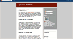 Desktop Screenshot of eyelasertreatments.blogspot.com