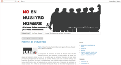 Desktop Screenshot of noennuestronombre2011.blogspot.com