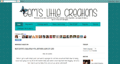 Desktop Screenshot of gemslittlecreations.blogspot.com