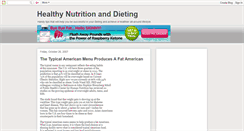 Desktop Screenshot of healthydietingadvice.blogspot.com