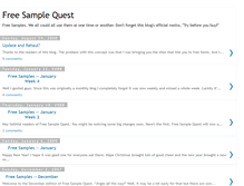 Tablet Screenshot of freesamplequests.blogspot.com