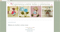 Desktop Screenshot of esperanzaentretelasypinturas.blogspot.com