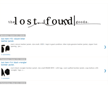 Tablet Screenshot of lostandfoundgoods.blogspot.com
