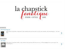 Tablet Screenshot of lachapstickfanatique.blogspot.com