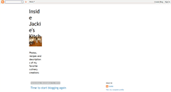 Desktop Screenshot of insidejackieskitchen.blogspot.com
