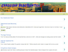 Tablet Screenshot of canadianheadhunter.blogspot.com