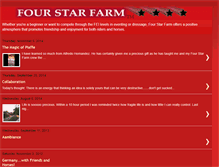 Tablet Screenshot of fourstarfarm.blogspot.com